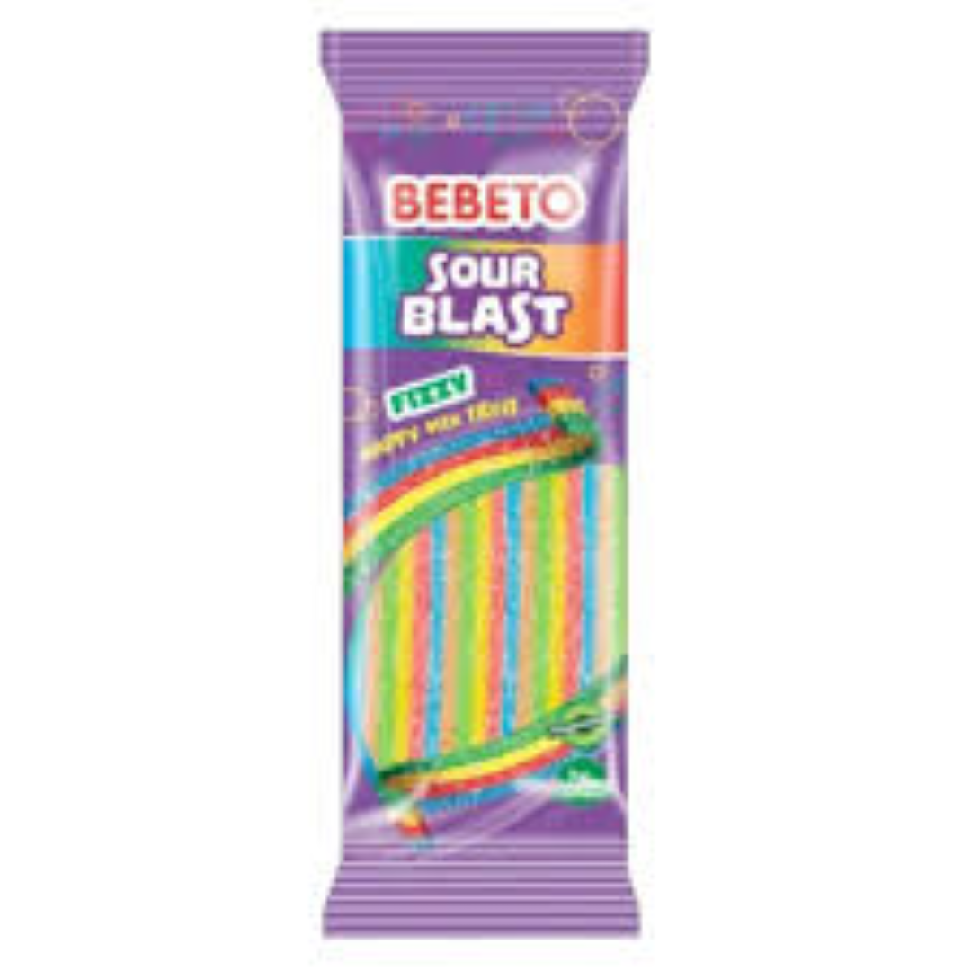BEBETO SOUR BLAST FIZZY HAPPY MIX 160G